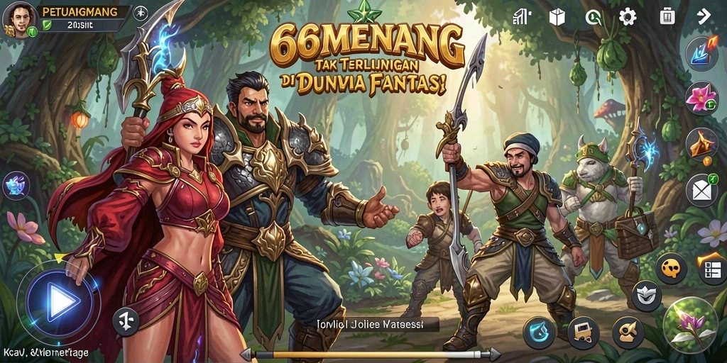 Tampilan gameplay yang menakjubkan di 66MENANG.