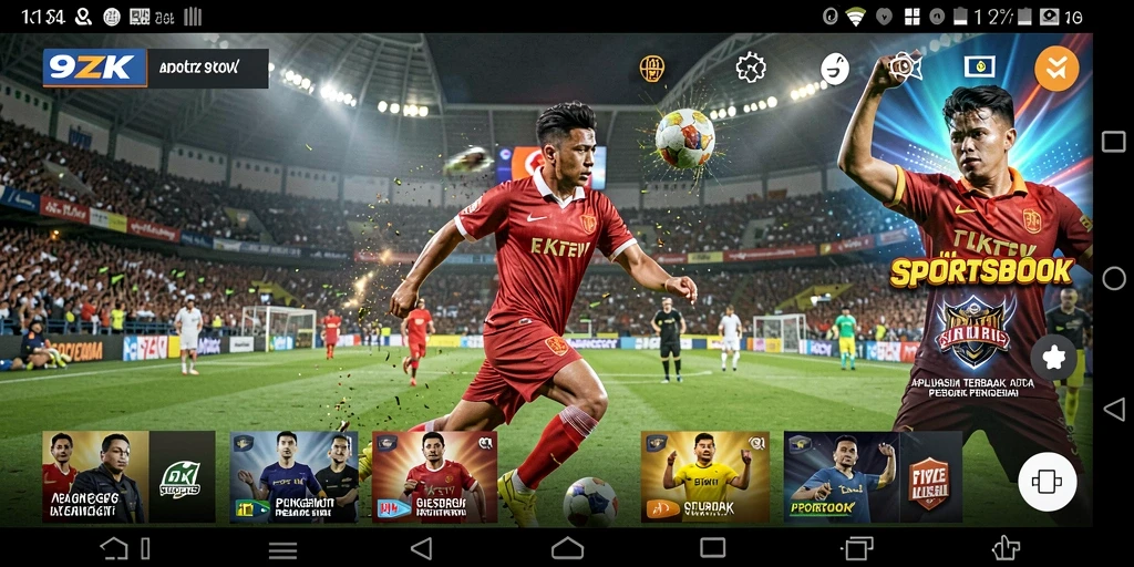 Tampilan gameplay sportsbook yang menarik dan interaktif di 9ZK.