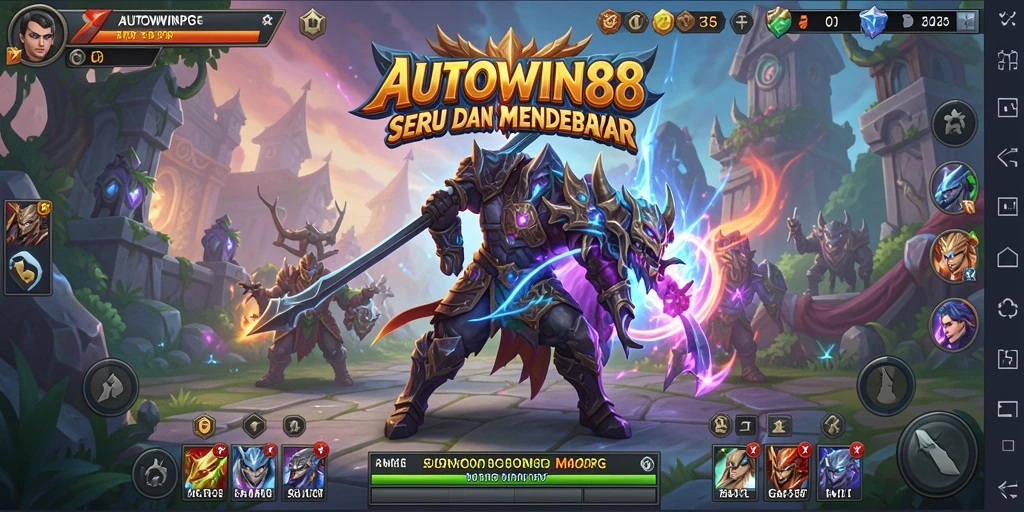 Screenshot AUTOWIN88 menampilkan aksi seru dalam gameplay MMORPG.