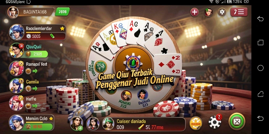 Menampilkan gameplay QiuQiu yang seru dan menegangkan.