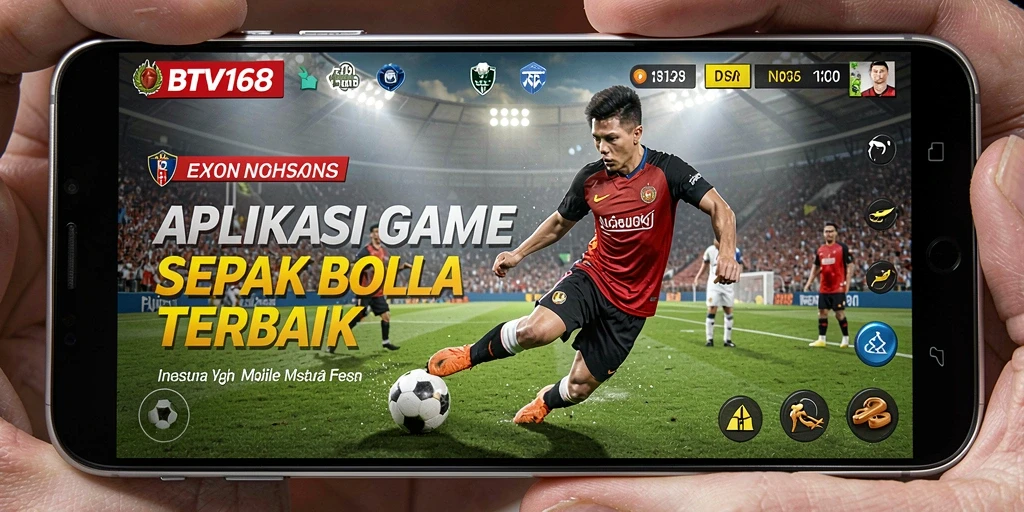 Tangkapan layar gameplay BTV168 yang mendebarkan dalam pertandingan sepak bola.