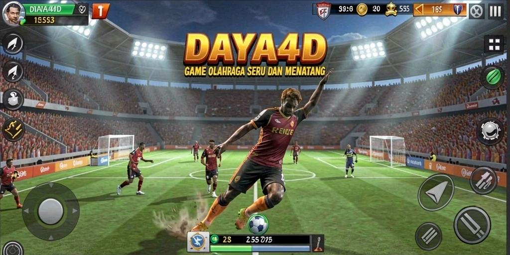 Screenshot utama DAYA4D menampilkan gameplay olahraga yang mengasyikkan.