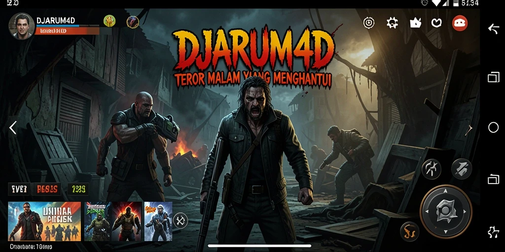 Tangkapan layar gameplay DJARUM4D dengan suasana horor yang mencekam.