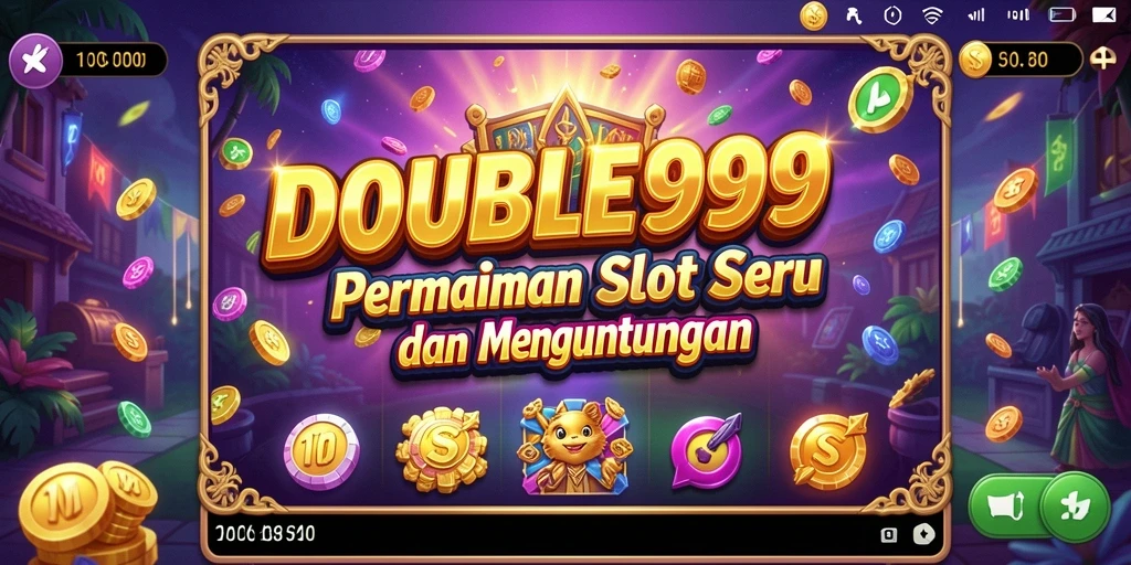 Menampilkan momen seru dalam permainan Slot DOUBLE999.