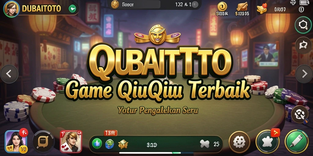 Tampilan gameplay seru dari DUBAITOTO dengan suasana bermain QiuQiu.