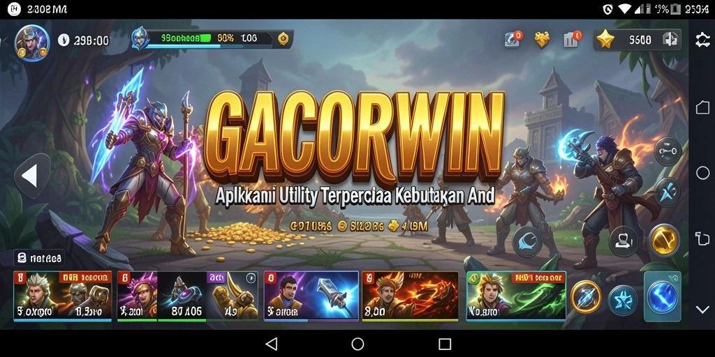 Tampilan antarmuka GACORWIN yang user-friendly dan fungsional.