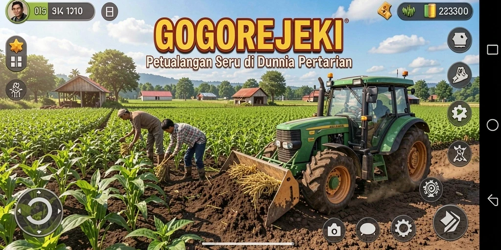 Tampilan gameplay GOGOREJEKI yang penuh warna dan menyenangkan.