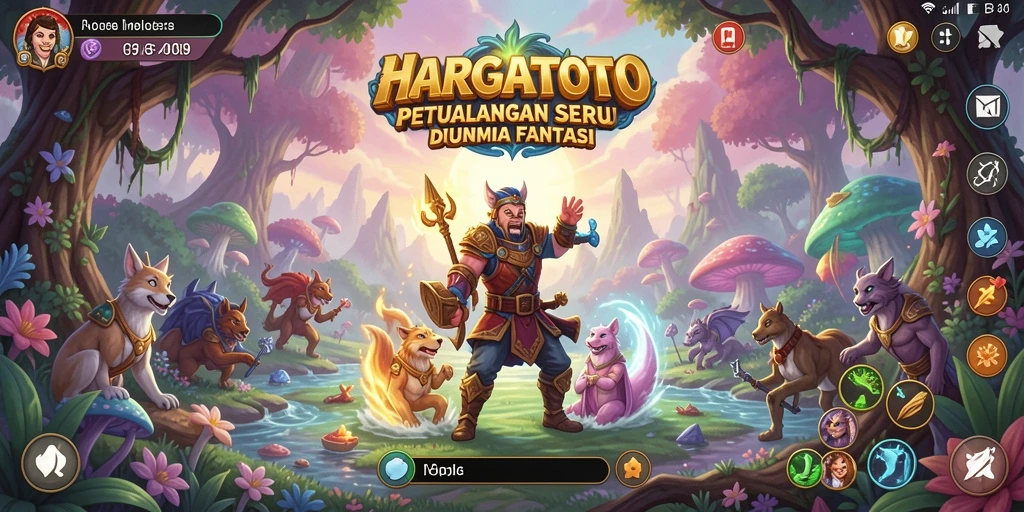 Gameplay seru HARGATOTO di dunia petualangan yang luas.