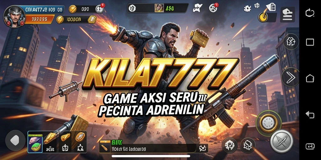 Screenshot gameplay KILAT777 yang penuh aksi.
