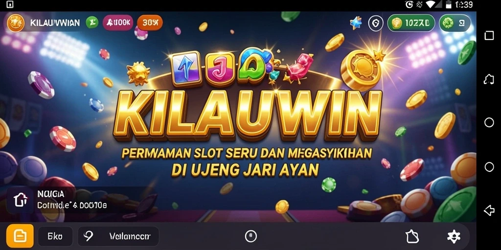 Tampilan dalam permainan KILAUWIN yang penuh warna dan menarik.