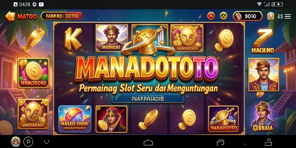 Tampilan screenshot utama MANADOTOTO menunjukkan keseruan gameplay Slot yang menarik.