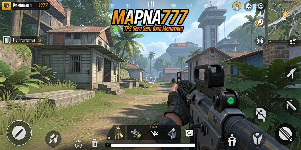 Tampilan gameplay menampilkan pertempuran intens di MAPNA777.