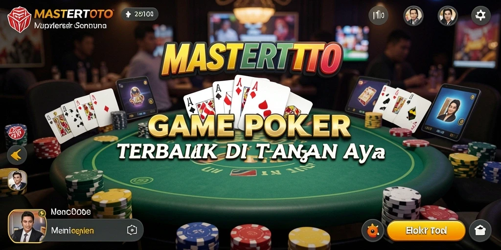 Tampilan gameplay mendebarkan di MASTERTOTO menunjukkan suasana permainan Poker.