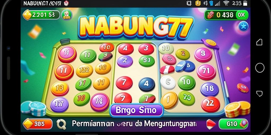 Gameplay NABUNG77 yang seru dan interaktif dalam bermain Bingo.