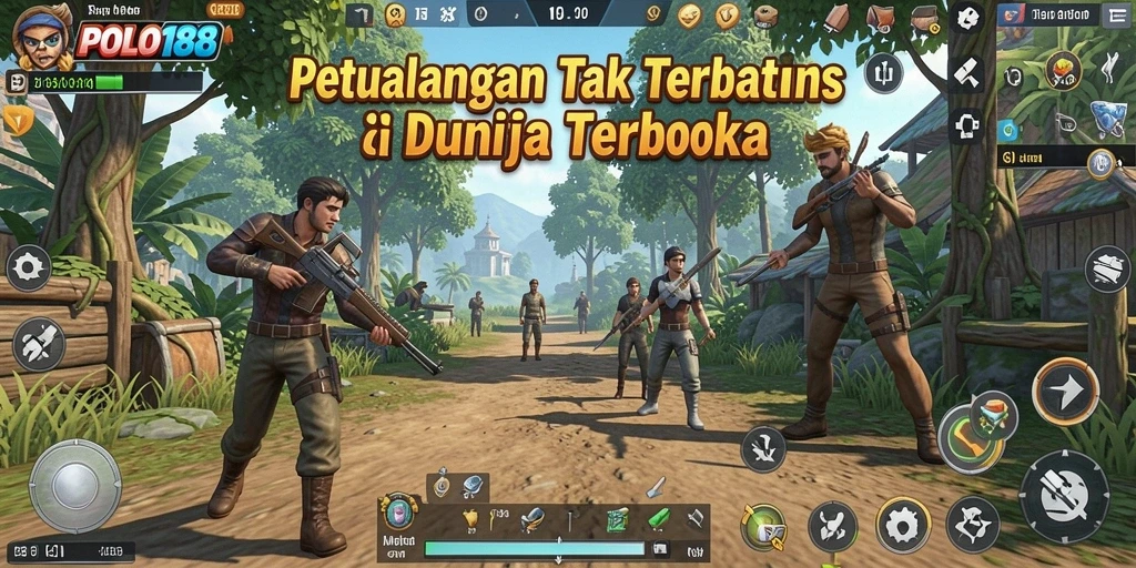 Screenshot gameplay POLO188 menampilkan eksplorasi dunia terbuka yang menakjubkan.