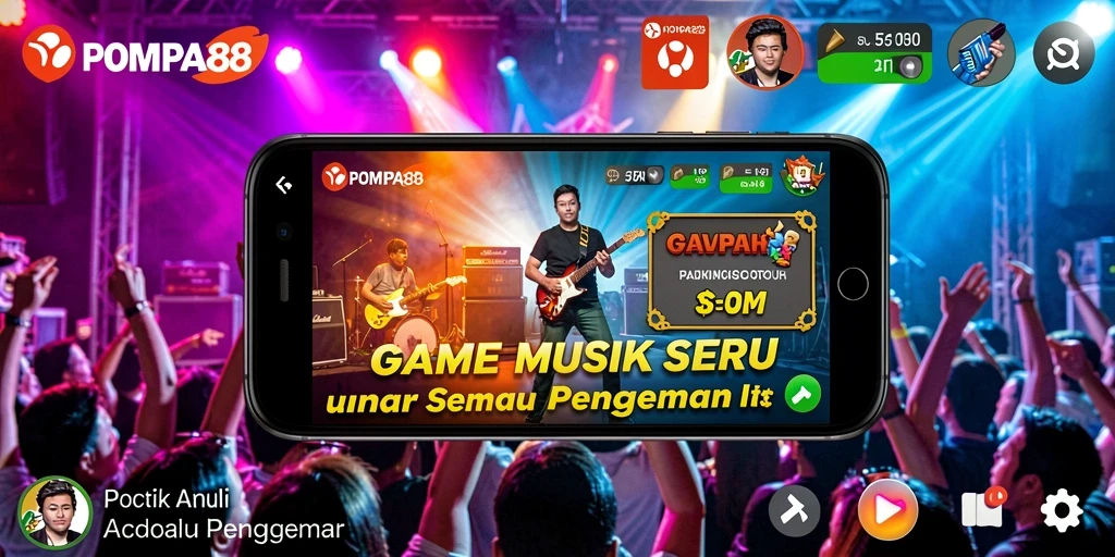 Screenshot utama POMPA88 menampilkan gameplay yang seru dan menentang.