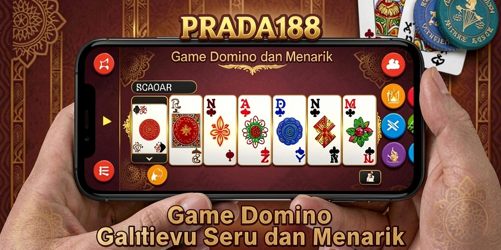 Screenshot gameplay PRADA188 menampilkan momen seru saat bermain Domino.