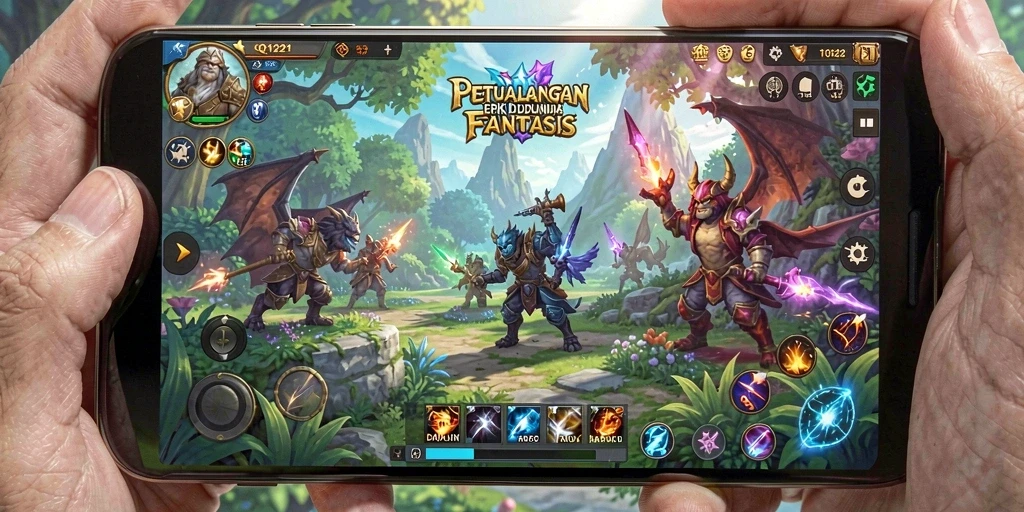 Gameplay seru di QQ1221 dengan karakter unik dan pertempuran epik.