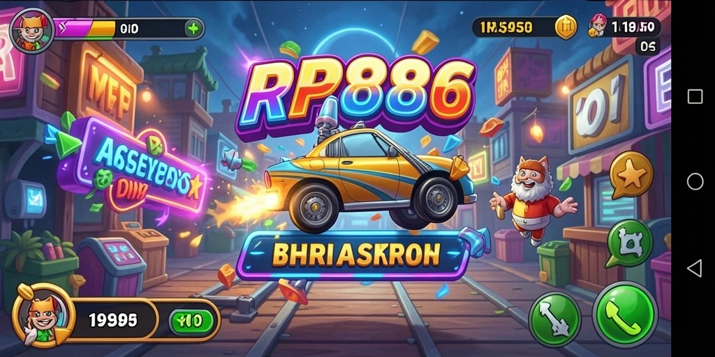Screenshot menampilkan gameplay seru dari RP886 yang penuh tantangan.
