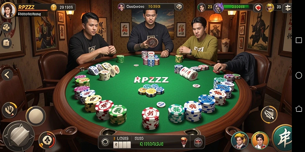 Tampilan screenshoot gameplay Rpzzz yang menarik dan kompetitif.