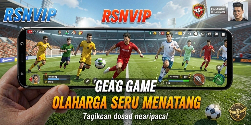 Screenshot gameplay RSNVIP menunjukkan aksi spektakuler dalam olahraga.