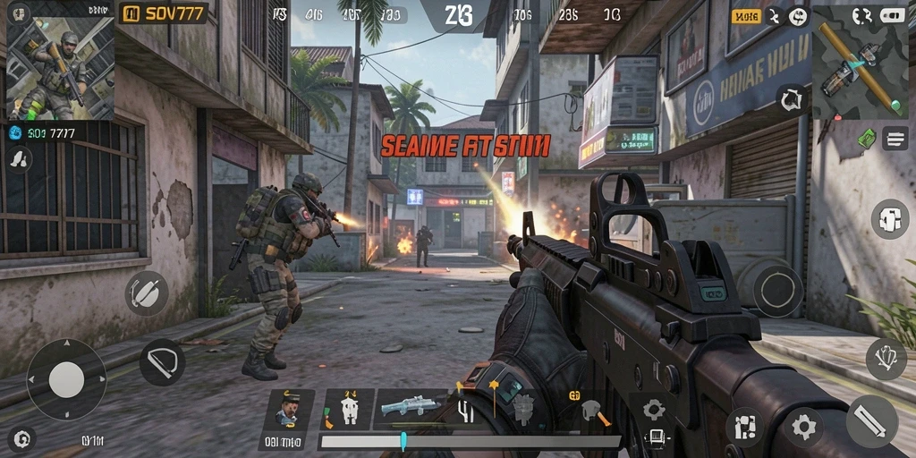 Gameplay menegangkan SOV777 dengan aksi tembak-menembak yang mendebarkan.