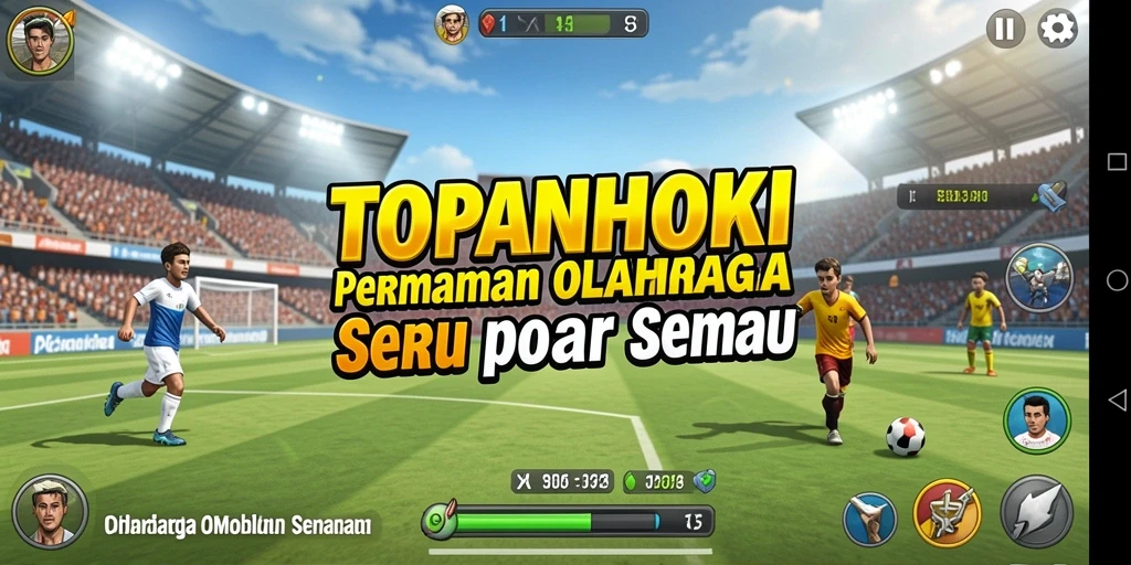 Tampilan gameplay yang mendebarkan dalam TOPANHOKI.