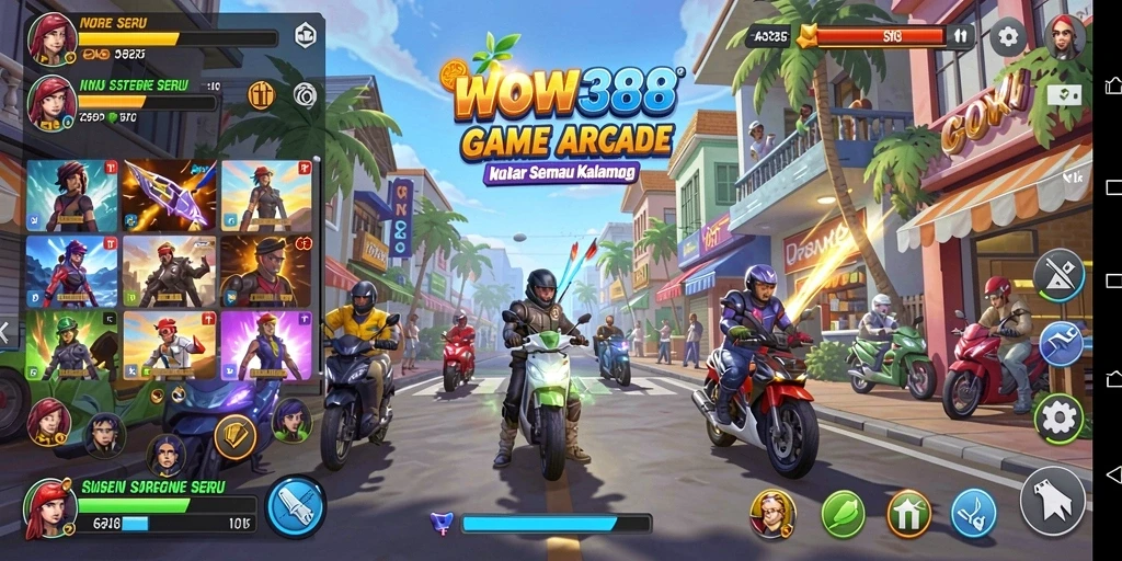 Tangkapan layar WOW388 menampilkan gameplay Arcade yang seru dan mengasyikkan.