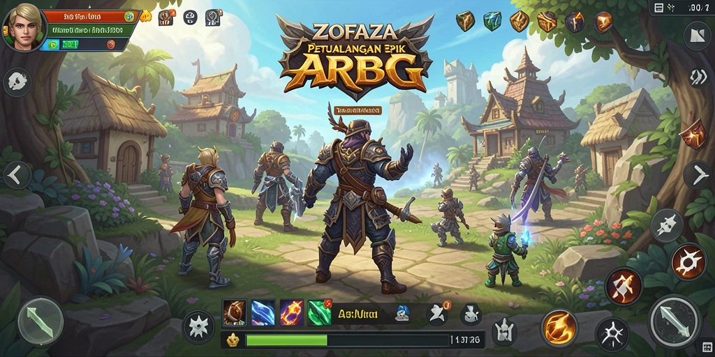 Tampilan menakjubkan dari gameplay ZOFAZA dalam aksi ARPG.